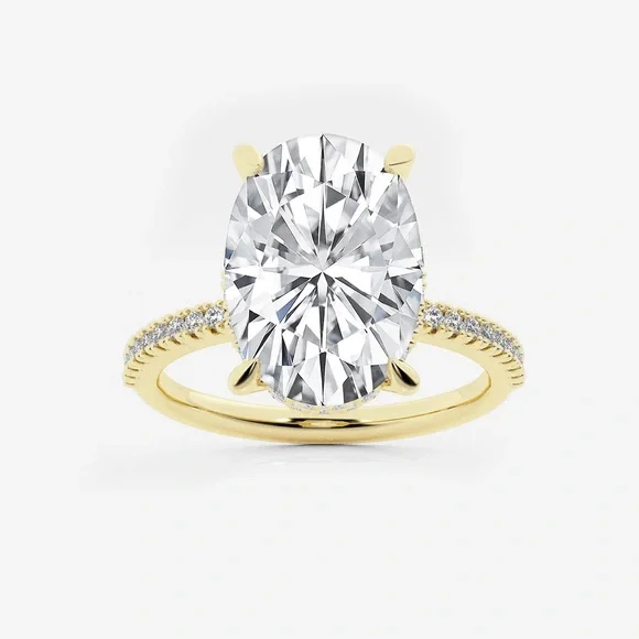 3ct Oval Cut Ring - Picture 1 of 16